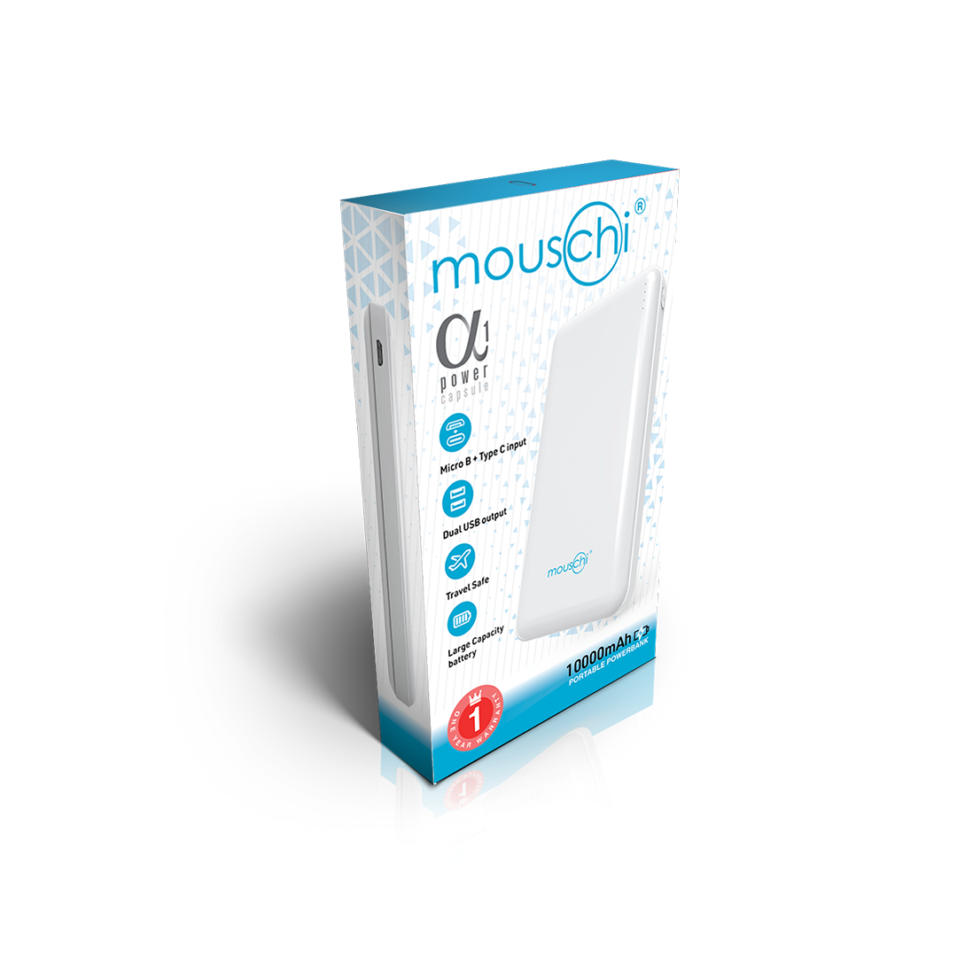 mouschi Alfa1 Mobile Phone Power Bank 10000mAh